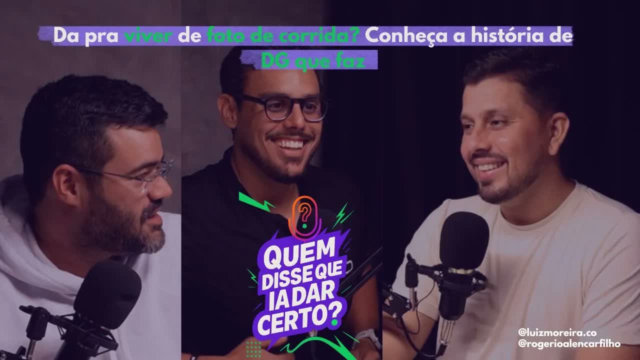 Capa do episódio T1E13 — Da pra viver de foto de corrida? Conheça a história de DG que faz